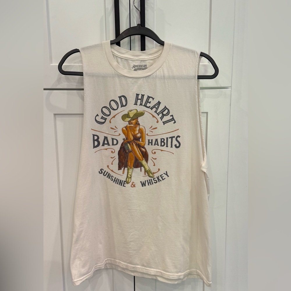 American Highway Graphic Tank Top - Large